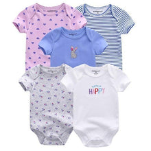 Load image into Gallery viewer, 5 PC Baby Summer High Quality Striped Rompers Jumpsuit For Boy & Girls Comfortable Clothes