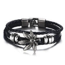 Load image into Gallery viewer, Lucky Vintage Men's Leather Bracelet Playing Cards Charm Multilayer Braided Men and Women Gift