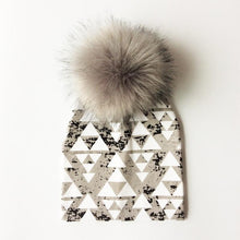 Load image into Gallery viewer, Luxury Modern Unique Toddler Boys and Girls Cartoon Printing Cotton Pompom Cap For Baby Beanie Hat With Pompon For Kids