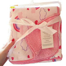 Load image into Gallery viewer, Baby Blankets New Layer Coral Fleece Infant Swaddle Wrap Owl Printed Newborn Baby Bedding Blanket