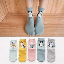 Load image into Gallery viewer, 5pairs 100% Cotton Unisex Baby Socks for Girls&boys Children Soft Winter Cute Cartoon Socks Set For Baby