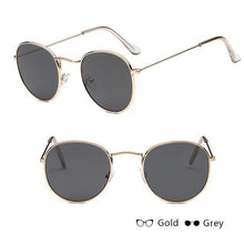 Load image into Gallery viewer, Leon Elegant Unisex Woman and Man Classic Round Sunglasses Designer Glasses Lady Round Luxury Retro Sunglasses With Vintage Mirror Oculos De Sol Gafas