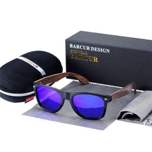Load image into Gallery viewer, High Quality Bamboo Handmade Walnut Sunglasses For Men and Women with Anti-Reflect Mirror Sunglasses With UV400 Protection