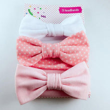 Load image into Gallery viewer, Modern 3Pcs Set Elastic Baby Headband Cute Bow Knot Kids Hair Bands For Newborn Baby Girl