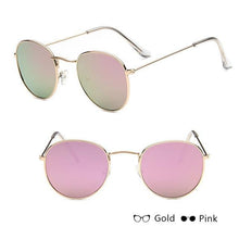 Load image into Gallery viewer, Leon Elegant Unisex Woman and Man Classic Round Sunglasses Designer Glasses Lady Round Luxury Retro Sunglasses With Vintage Mirror Oculos De Sol Gafas