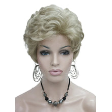 Load image into Gallery viewer, StrongBeauty Women's Wigs Blond Fluffy Naturally Curly Short Synthetic Hair Wig
