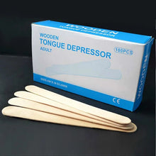 Load image into Gallery viewer, 50pcs/lot Wooden Waxing Wax Spatula Tongue Depressor Disposable Bamboo Sticks Tattoo Wax Medical Stick Beauty Health Tool