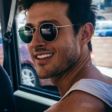 Load image into Gallery viewer, Famous Retro Popular Oval Luxury Round Vintage Woman and Man Sunglasses Brand Designer Oculos De Sol With UV400 protection