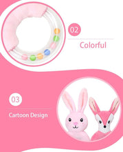 Load image into Gallery viewer, Modern Luxury Baby Rattle Toys Rabbit Plush Baby Cartoon Bed Toys for Newborn Educational Toy Rabbit Bear Hand Bells For Kids and Baby