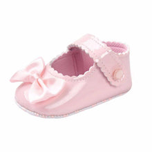 Load image into Gallery viewer, Red Princess Baby Girl Shoes Newborns Butterfly-knot PU Leather Shoes Infants Crib Soft Fashion Footwear Shoes