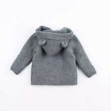 Load image into Gallery viewer, Winter Hooded Knitted Long Sleeve Sweaters For Newborn Babies