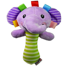 Load image into Gallery viewer, Soft Plush Baby Animal Hand Bells Baby Rattle Toys Newborn Gift Animal Style Hand Bell Rattle For Baby Kids