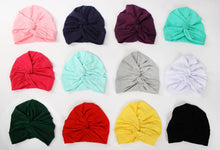 Load image into Gallery viewer, Indian Baby Turban Hat Cotton Baby Girls Kids Turban Headband Hair Head Bands Wrap Accessories for Children