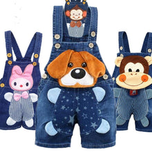 Load image into Gallery viewer, Modern Cartoon Baby Clothing Boys & Girls Jeans Overalls Shorts Toddler Infant Rompers For Kids In Fashion Deisgn