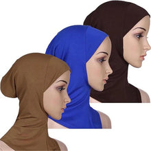 Load image into Gallery viewer, Soft Muslim Full Cover Inner Women's Hijab bonnet Cap Islamic Underscarf Neck Head Bonnet Hat 6YQA