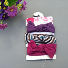 Load image into Gallery viewer, Modern 3PCS Set Floral Bows Baby Headband Dot Bowknot Cotton Hair Band Girls Hair Accessories For Girls