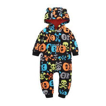 Load image into Gallery viewer, Modern Colorful Interesting Newborn Baby Unisex Warm Clothing Long Sleeved Cotton Romper For Kids
