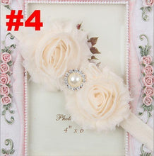 Load image into Gallery viewer, Handmade Flower Newborn Headwear Head Wrap Band Hairband Gift Toddlers For Baby Girls