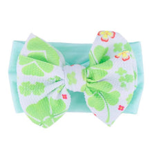 Load image into Gallery viewer, Handmade Bow Flowers Baby Headbands Printed Bowknot Elastic Baby Turban Newborn Hair Accessories For Baby Girls