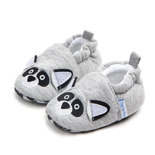 Load image into Gallery viewer, Newborn Baby First Walker Girls Boy Shoes Cartoon Animals Cotton Shoe Toddler Soft Sole Anti-slip Infant Shoes
