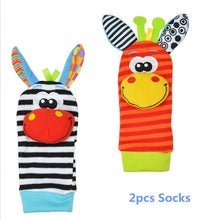 Load image into Gallery viewer, Colorful Wrist Rattles Infant Baby Kids Socks Rattle Toys Foot Socks Educational Toy High Quality Babies Gift