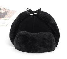 Load image into Gallery viewer, Bomber Hat Female Winter For Men Women Thick Warm Fur Velvet Cold Cap Male Snow Russian Ear Flap