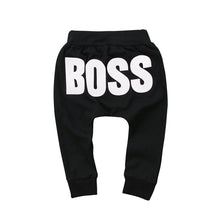 Load image into Gallery viewer, Modern Printed Baby Letter BOSS Pants Cotton Baby Pants / Casual Trousers for Boy and Girl Clothes