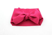 Load image into Gallery viewer, Adjustable Big Bow Headwrap Top Knot Headbands Over Sized Bow Hair Turban for Newborn Girl