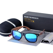Load image into Gallery viewer, High Quality Bamboo Handmade Walnut Sunglasses For Men and Women with Anti-Reflect Mirror Sunglasses With UV400 Protection