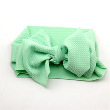 Load image into Gallery viewer, Adjustable Big Bow Headwrap Top Knot Headbands Over Sized Bow Hair Turban for Newborn Girl