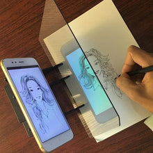Load image into Gallery viewer, Kids LED Projection Drawing Copy Board Projector Painting Tracing Board Sketch Specular Reflection