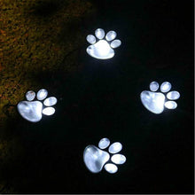 Load image into Gallery viewer, LED Solar Waterproof Cat Dog Animal Paw Shape Lights For Garden Yard Pathway Animal Lover