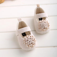 Load image into Gallery viewer, Candy Colors Newborn Baby Prewalker Princess Girl Crib Big Flower Soft Bottom Anti-slip Shoes Footwear Shoes