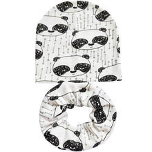 Load image into Gallery viewer, Modern Cartoon Cotton Baby Hat Winter Baby Girls Hat Newborn Boys Hats Kids Cap Scarf Set Children Beanies For Kids With Scarf