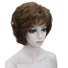 Load image into Gallery viewer, StrongBeauty Women's Wigs Black/Brown Natural Short Curly Hair Synthetic Full Wig 18 Color