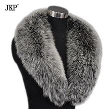 Load image into Gallery viewer, Winter Women's Real Fox Fur Collar Fox Fur Cap Fur Collar 80-100cm Collar Soft Fur Scarf Neck Warmer