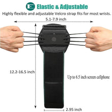 Load image into Gallery viewer, Black Universal Wristband Phone 4"-6.5" inch Sports Armband For Cycling Gym Workout Arm Band Mobile Phones Holder