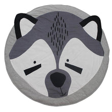 Load image into Gallery viewer, Play Mat Cartoon Animal Baby Mats Newborn Infant Crawling Cotton Round Floor Carpet Rugs Mat for Kids Room Nursery Decor