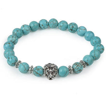 Load image into Gallery viewer, Modern Leopard Tiger Eye Lion Head Elegant Bracelet Owl Buddha Bead Luxury Bracelets Bangles Skull Charm Natural Stone Bracelet Yoga Jewelry For Men And Women