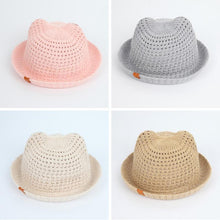 Load image into Gallery viewer, Modern Handmade Baby Hats For Children Bucket Cap Kids Toddler Sun Hat Hollow Mesh Caps Casual Beach Caps For Kids