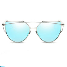 Load image into Gallery viewer, Luxury Vintage Modern Cat Eye Metal High Quality Frame With Miror Sunglasses For Women and Lady sunglasses With UV400 Protection