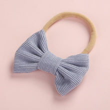Load image into Gallery viewer, Baby Headband Bow Headbands For Girl Corduroy Head Band Thin Nylon Hairband Newborn Kids Hair Accessories Bow For Kids