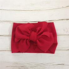 Load image into Gallery viewer, Modern Luxury Adjustable Big Bow Headwrap Baby Headband Top Knot Headbands, Over Sized Bow Hair Turban Newborn Head Band for Girls
