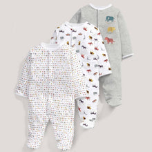 Load image into Gallery viewer, 3pcs Set Baby Romper Newborn Sleep suit Flower Baby Rompers Infant Baby Clothes Long Sleeve Newborn Jumpsuits Pajamas for Kids