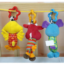 Load image into Gallery viewer, Colorful Baby Kids Rattle Toys Cartoon Animal Plush Hand Bell Baby Stroller Crib Hanging Rattles For Infant Baby Toys