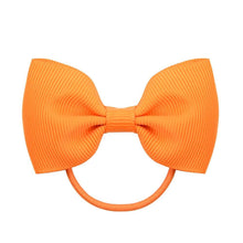 Load image into Gallery viewer, Luxury Handamde Small Baby Elastic Rubber band Head rope Mini Solid Ribbon Bow Tie For Girls Hair Accessories