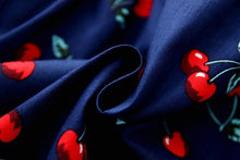 Load image into Gallery viewer, Luxury Modern Summer Girl Dress Children Kids Cherry Dress V-Back Dress Baby Cotton Kids Vest halter dress For Girls