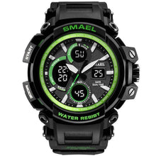 Load image into Gallery viewer, Army Green Modern Sport Waterproof 50M Men Watches With LED Digital Display In Military Armi Relogio Masculino Style