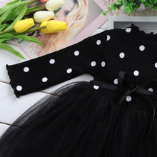 Load image into Gallery viewer, Princess Long sleeve Baby Girl Dress Newborn Infant Baby Girl Clothes WIth Bow And Dot Tutu Ball Gown Party Dresses Baby Kid Girl clothes In Elegant Style