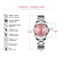 Load image into Gallery viewer, CHENXI Lady Rhinestone Fashion Watch Women Quartz Watch Women's Wrist watches Female Dress Clock xfcs relogio feminino
